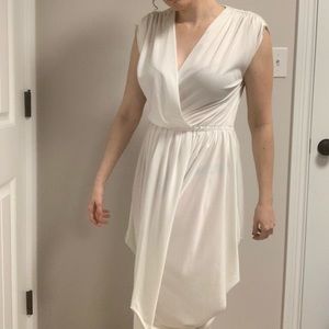 80s JC Penny Fashions Greek Goddess white dress